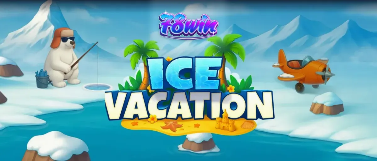 Cenário colorido e gelado do slot Ice Vacation com personagens carismáticos